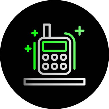 Vektör benzin istasyonu ico, vektör illüstrasyonu