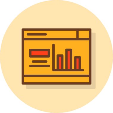 Çizelge. Web simgesi basit tasarım