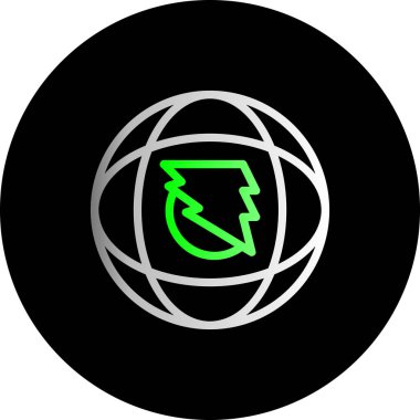 vektör Earth web simgesi illüstrasyonu.