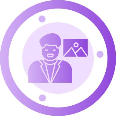 Maskeli ve maskeli bir adamın vektör çizimi