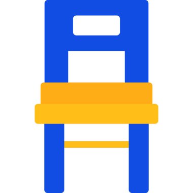 Sandalye. Web simgesi basit illüstrasyon