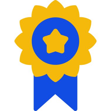 ödül madalyası web simgesi basit illüstrasyon