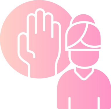 Elin koruyucu eldivendeki vektör simgesi