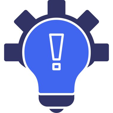 Ampul simgesi. Basit resimleme