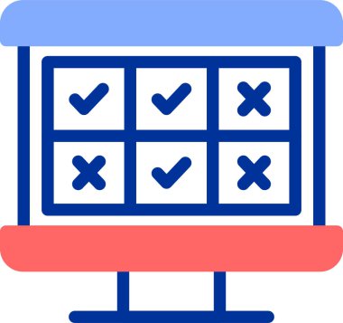 kontrol listesi simgesi. Basit resimleme