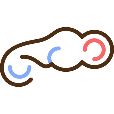 hot dog simgesi vektör illüstrasyonu