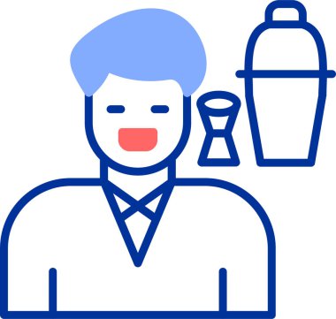 Bir adamın vektör illüstrasyonu