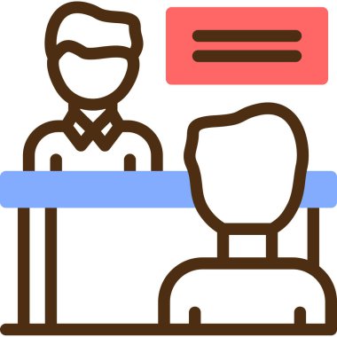 Konferans toplantısı simgesi - özet biçimi