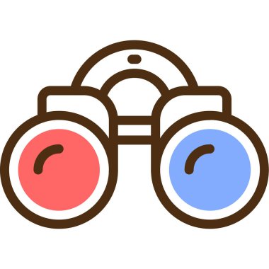 Dürbün. Web simgesi basit tasarım