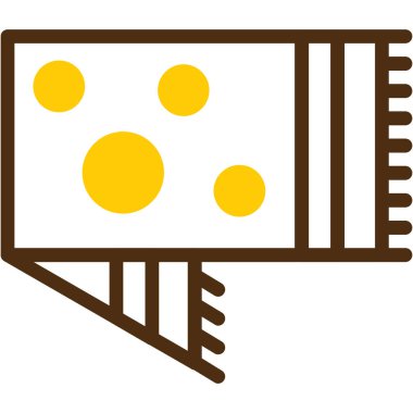 Pashmina Sarı vektör simgesi