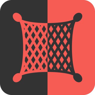 Beyaz arkaplanda düz bir şekilde örgü ikonu. vektör illüstrasyonu