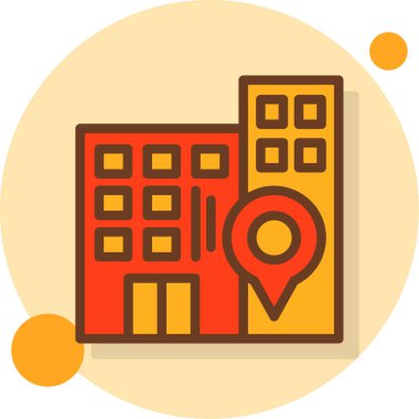 konum. Web simgesi basit illüstrasyon