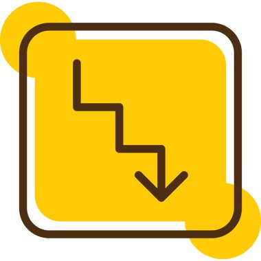 Ok yukarı. Web simgesi basit illüstrasyon