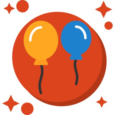 Bir parti simgesinin vektör illüstrasyonu