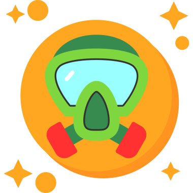 Dalış maskesi. Basit tasarım