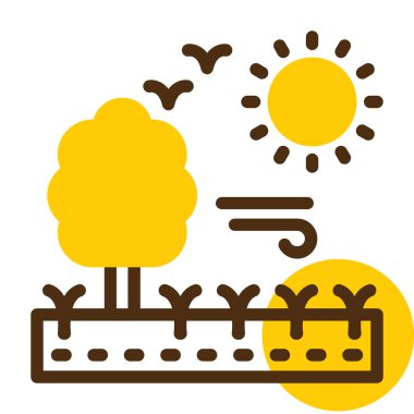 Katı biçimde iklim iklimi simgesi