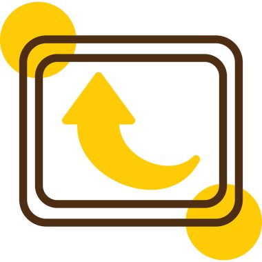 ok yukarı vektör simgesi - taslak biçimi