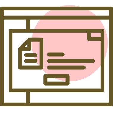 Web simgesi vektör illüstrasyonu