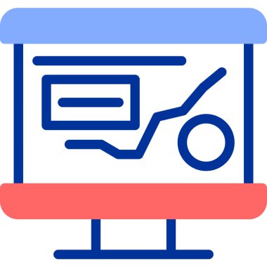 Reklam panosu. Web simgesi basit illüstrasyon