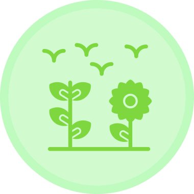 Bitki. Web simgesi basit tasarım