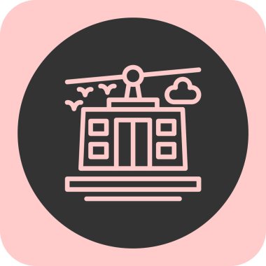 vinç simgesi vektör illüstrasyonu