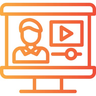 video simgesi vektör illüstrasyonu