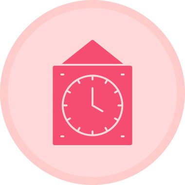 Saat simgesi, vektör illüstrasyonu