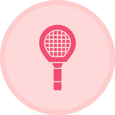 Badminton simgesi. Vektör çizim