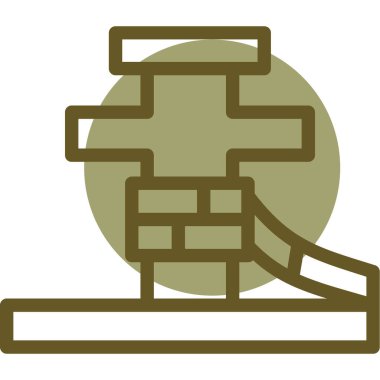 Vinç vinci. Web simgesi vektör illüstrasyonu