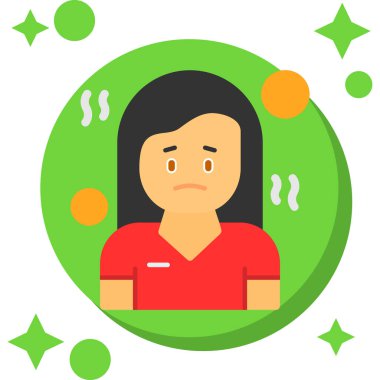 Başı ağrıyan kadın.