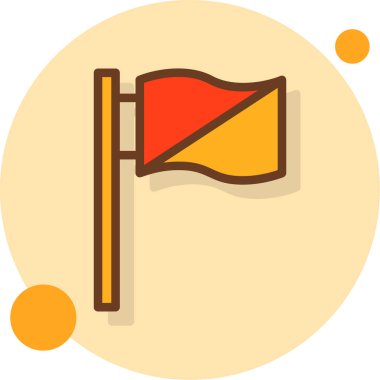 bayrak ikonu vektör illüstrasyonu