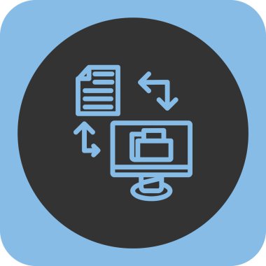 Dosya simgesinin vektör illüstrasyonu