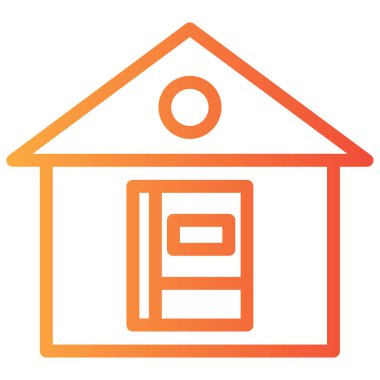 Ev simgesinin vektör illüstrasyonu