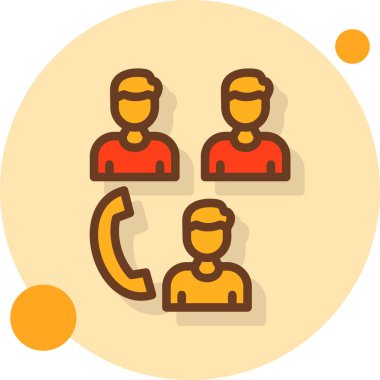 İş adamları takım simgesi - özet biçimi