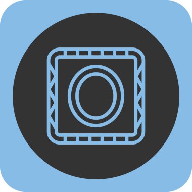 Kamera. Web simgesi basit illüstrasyon