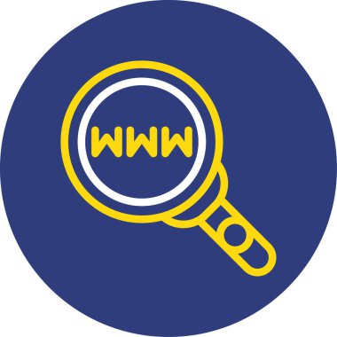 Ara. Web simgesi basit illüstrasyon