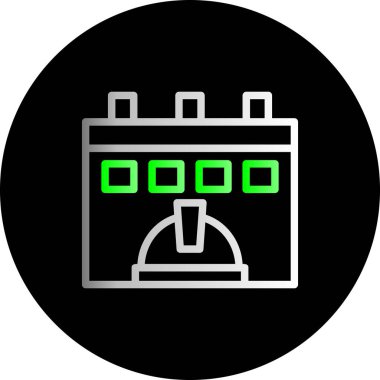 Modern simgenin vektör illüstrasyonu