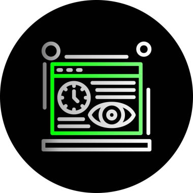 göz vektör simgesi modern basit tasarım