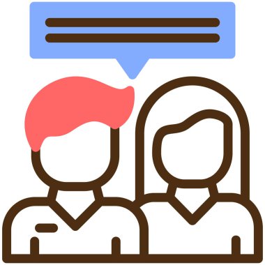 İnsanlar. Web simgesi basit illüstrasyon