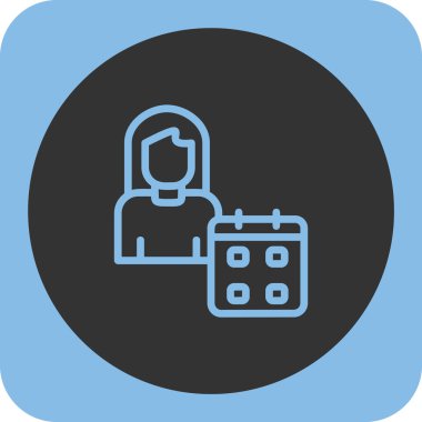 Takvim simgesinin vektör illüstrasyonu