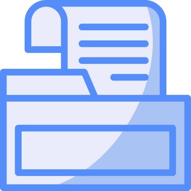 belge kağıt simgesi doldurulmuş - özet biçimi