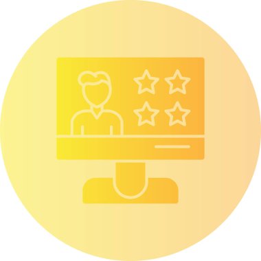 Bilgisayar. Web simgesi basit illüstrasyon