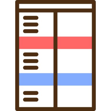 Abaküs. Web simgesi basit illüstrasyon