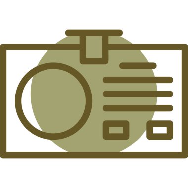 Kamera. Web simgesi basit illüstrasyon