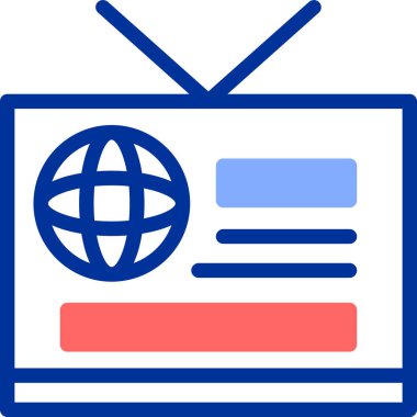 tv simge vektör çizim