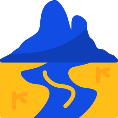 yol simgesi vektör illüstrasyonu