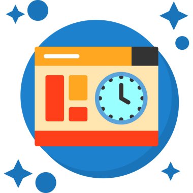 Alarm saat vektör simgesi