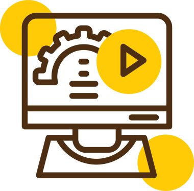 dizüstü bilgisayar simgesi, vektör illüstrasyonu