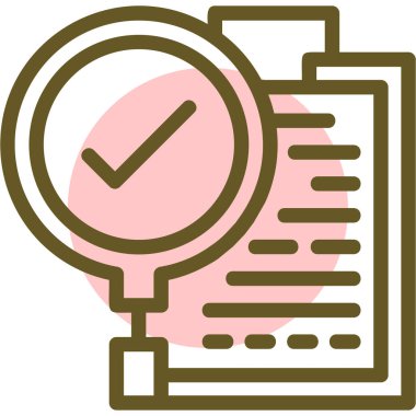 belge simgesi, vektör çizimi