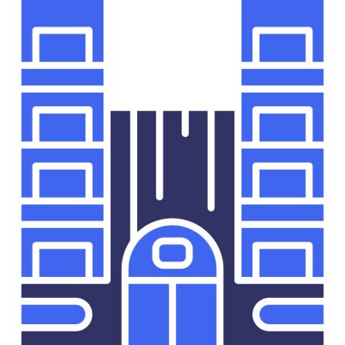 mimari yapı şehir simgesi - taslak biçimi